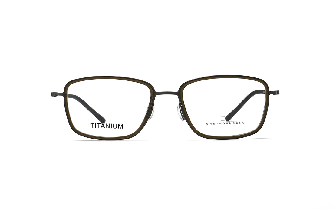 Brillen greyhounders 8045 c5 s tea verde rectangular masculino größe 54mm - Detailansicht