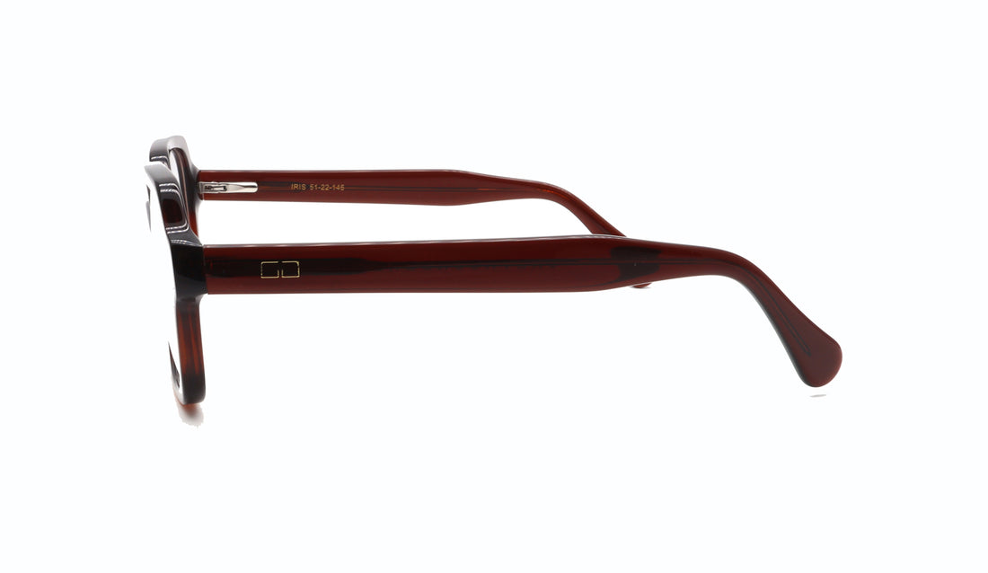 Occhiali da vista greyhounders iris c2 marron square femenino taglia 51mm - Vista dettagliata