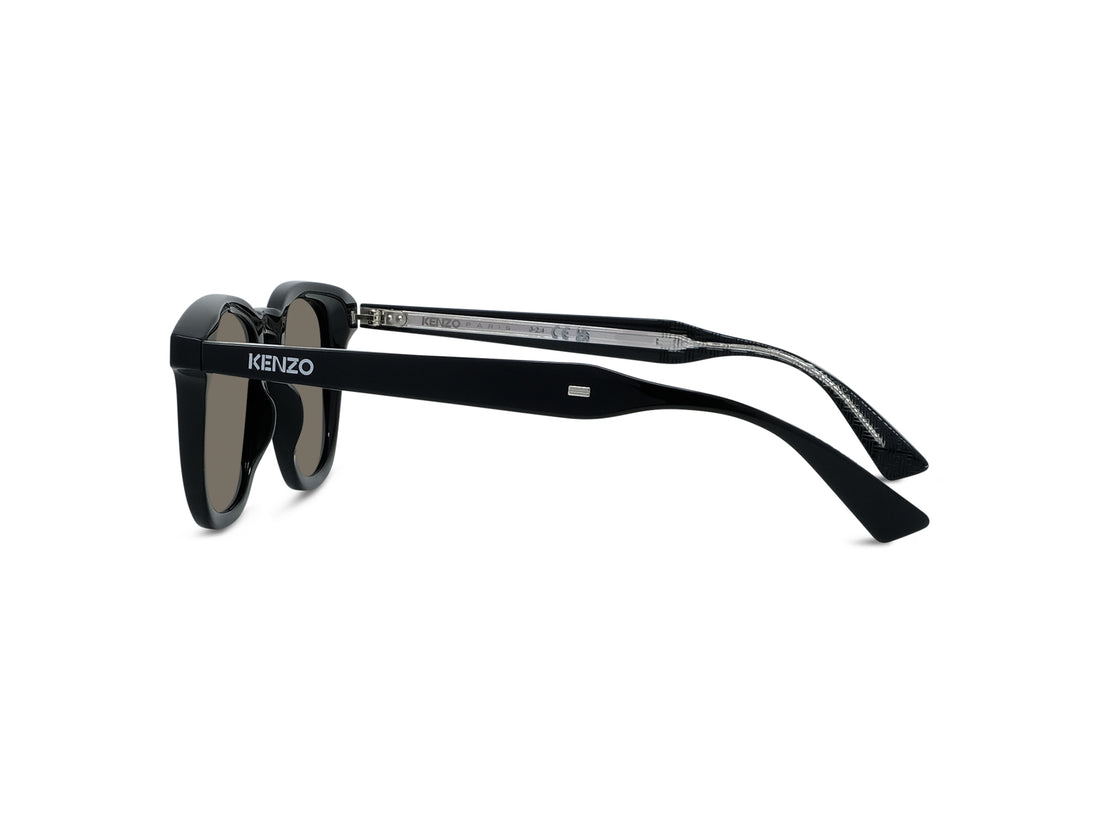 Sunglasses kenzo weave kz40206i 01n black round masculino size 49mm - Detailed view