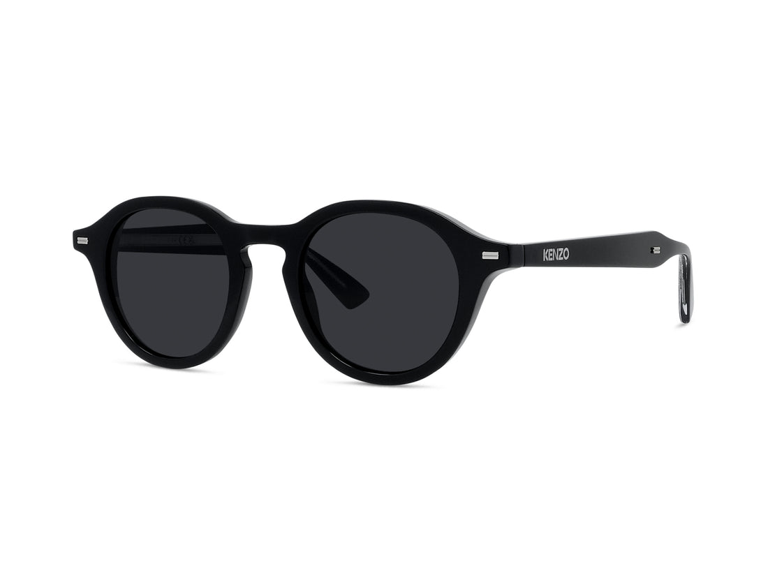 Sunglasses kenzo weave kz40211i 01a black round unisex size 47mm - Main view