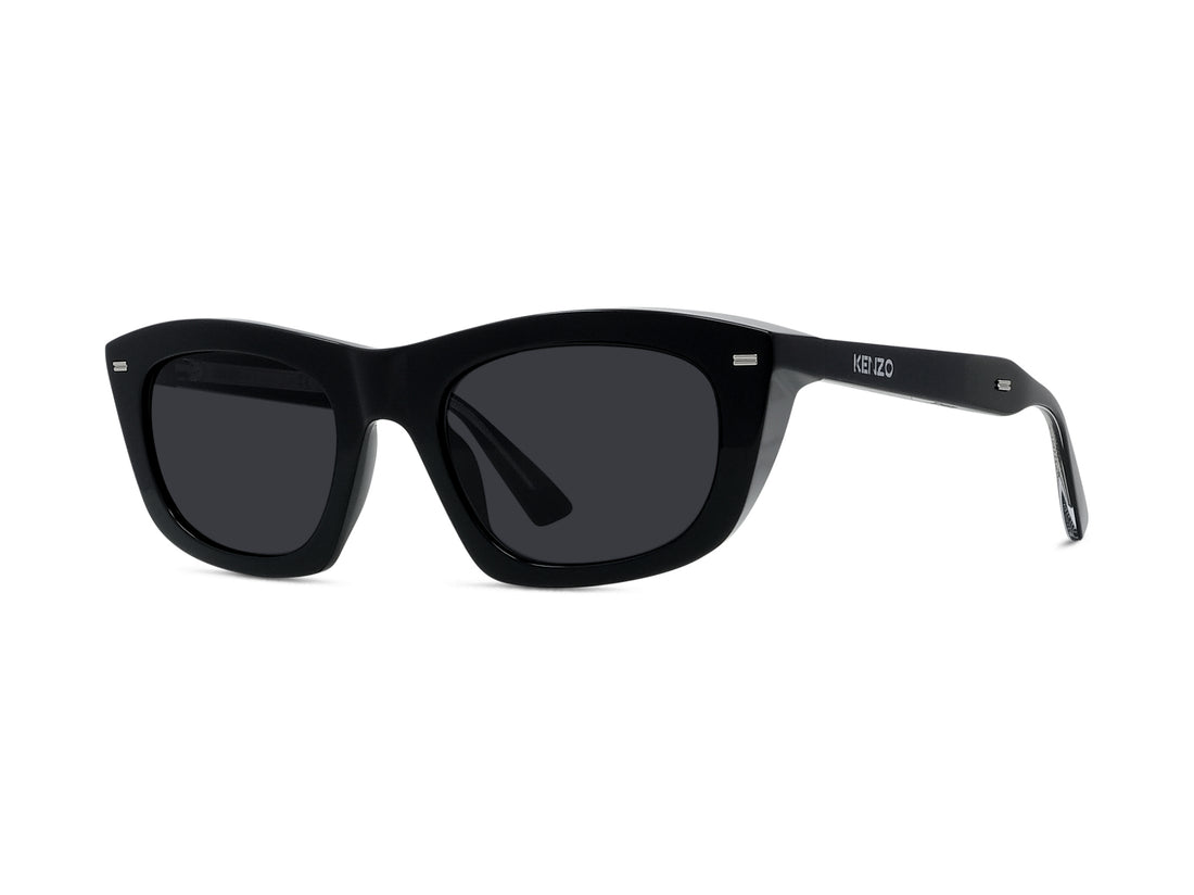 Sunglasses kenzo weave kz40213u 01a black geometric unisex size 53mm - Main view