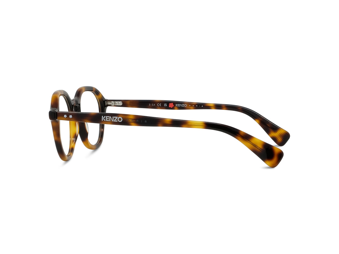 Lunettes de vue kenzo boke flower kz50222i 053 havana geometric unisex taille 49mm - Vue détaillée