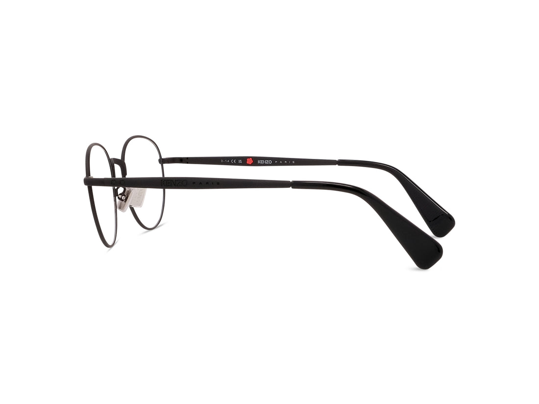 Lunettes de vue kenzo boke flower kz50223u 002 black round unisex taille 49mm - Vue détaillée