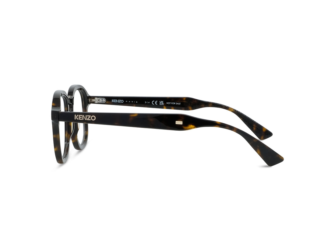 Lunettes de vue kenzo weave kz50226i 052 havana geometric masculino taille 48mm - Vue détaillée