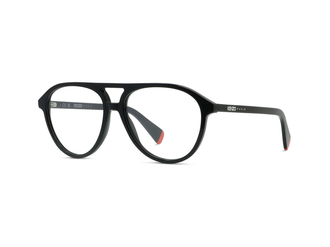 Lunettes de vue kenzo aka kz50238i 001 black pilot unisex taille 55mm - Vue principale