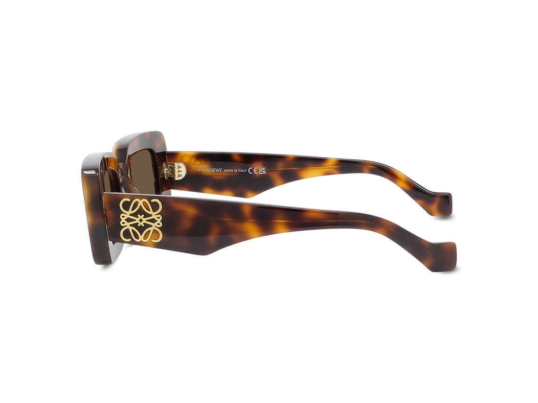 Occhiali da sole loewe anagram lw40101i 52e havana geometric femenino taglia 46mm - Vista dettagliata