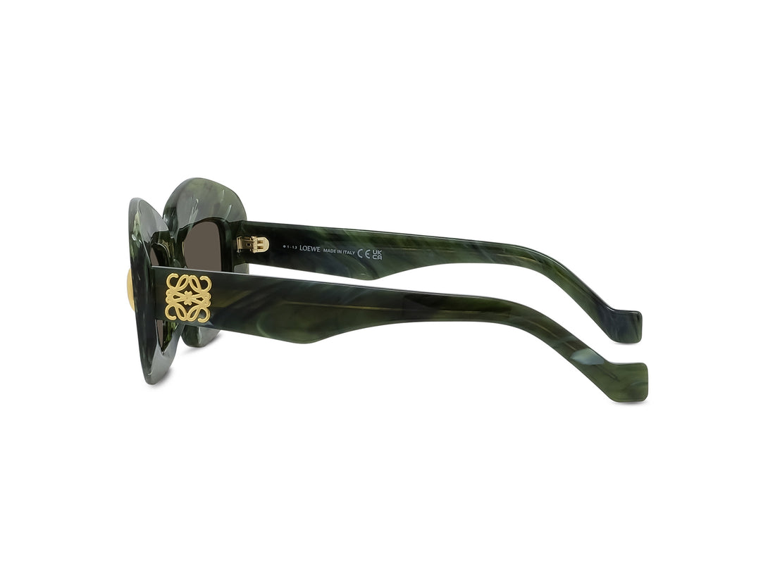 Gafas de sol loewe anagram lw40114i 96e green rectangular femenino talla 49mm - Vista de detalle