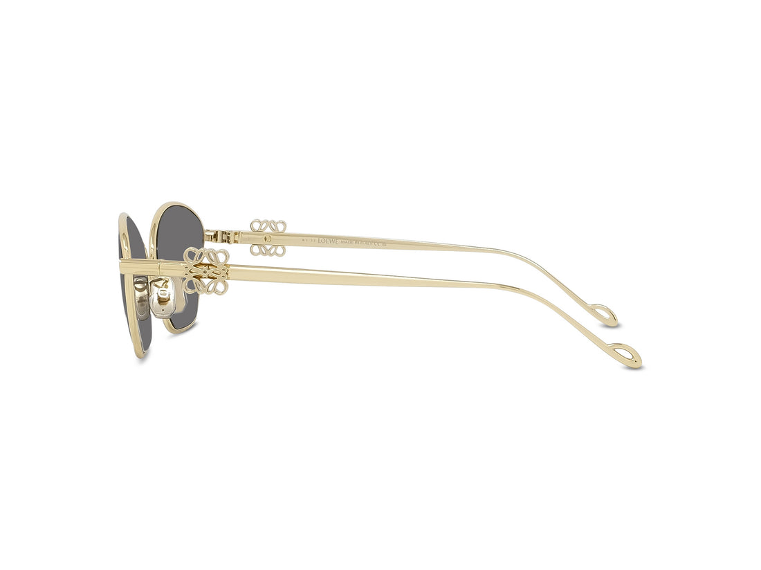 Óculos de sol loewe anagram lw40115u 30a gold cat eye femenino tamanho 57mm - Vista de detalhe