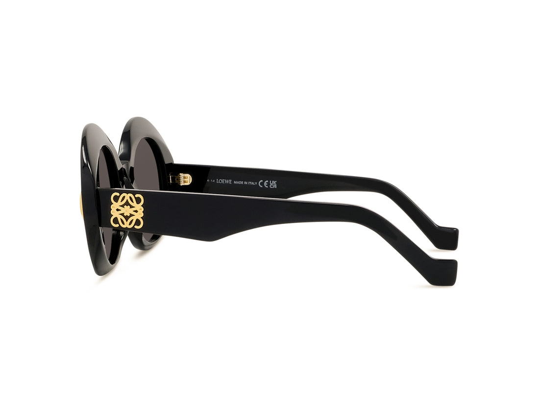 Occhiali da sole loewe anagram lw40146i 01a black oval femenino taglia 50mm - Vista dettagliata