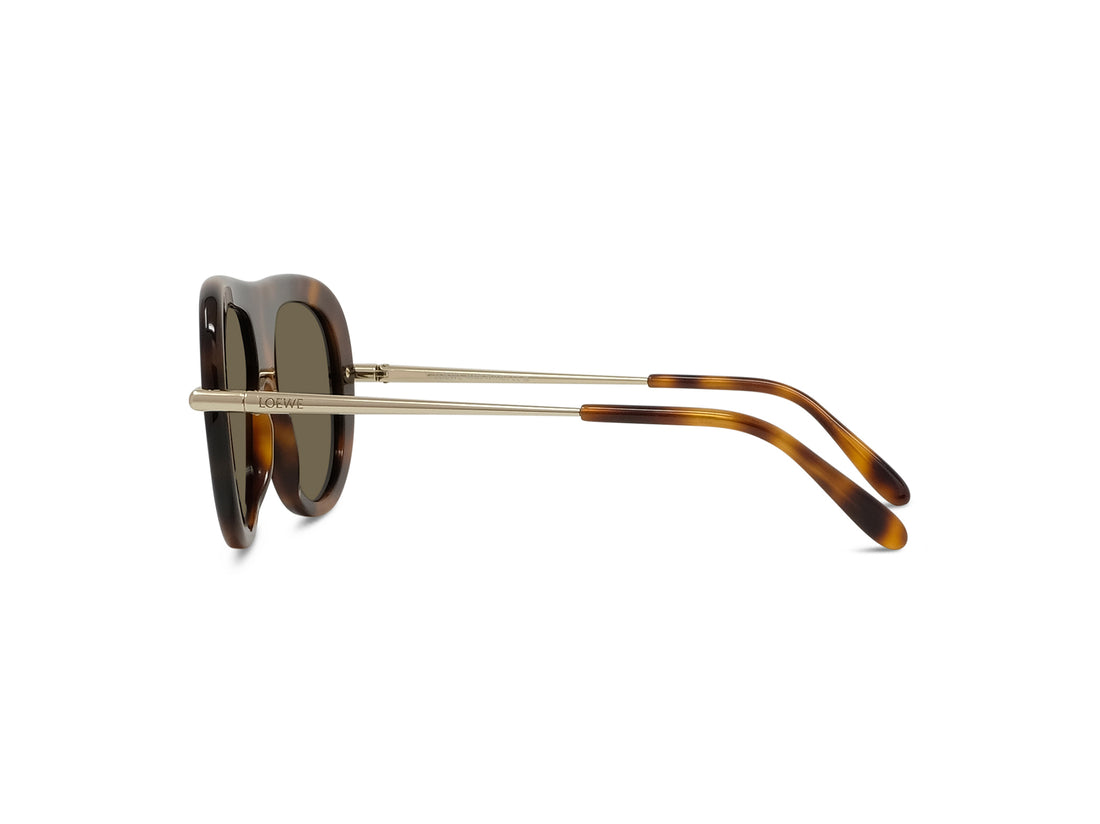 Gafas de sol loewe slim lw40186i 52e havana pilot femenino talla 52mm - Vista de detalle