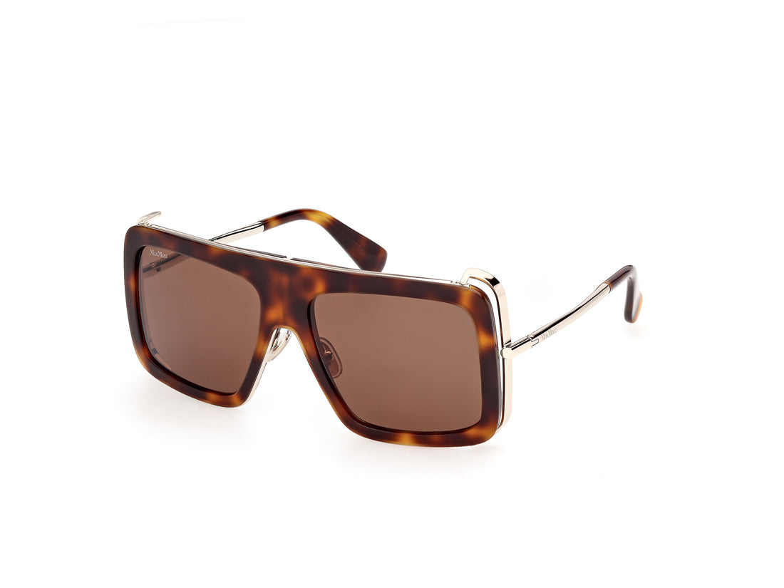 Sonnenbrillen maxmara mm0119 jean 52e havana rectangular femenino größe 57mm - Hauptansicht