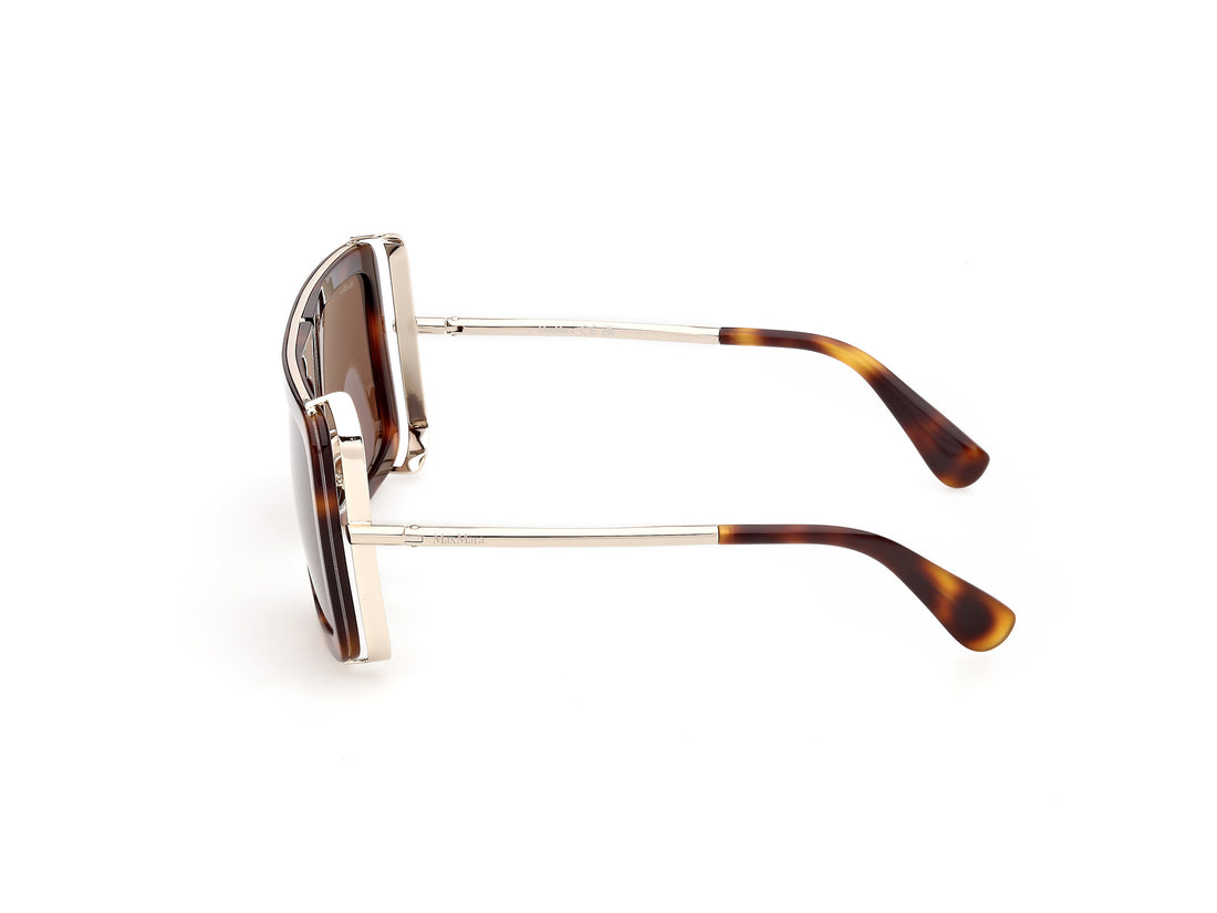 Sonnenbrillen maxmara mm0119 jean 52e havana rectangular femenino größe 57mm - Detailansicht
