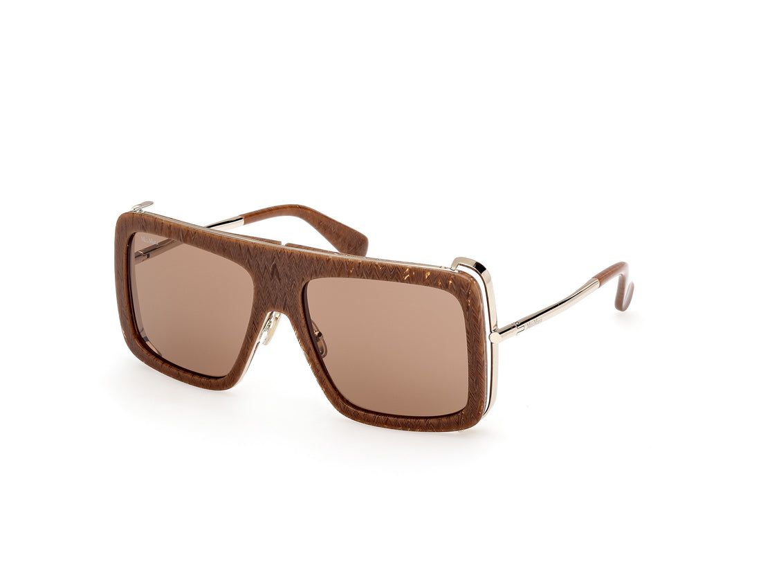 Sonnenbrillen maxmara mm0119 jean 56e havana rectangular femenino größe 57mm - Hauptansicht