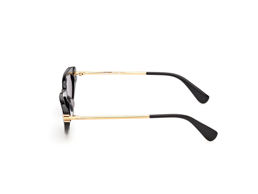 Lunettes de soleil maxmara mm0214 01a negro rectangular femenino taille 52mm - Vue détaillée