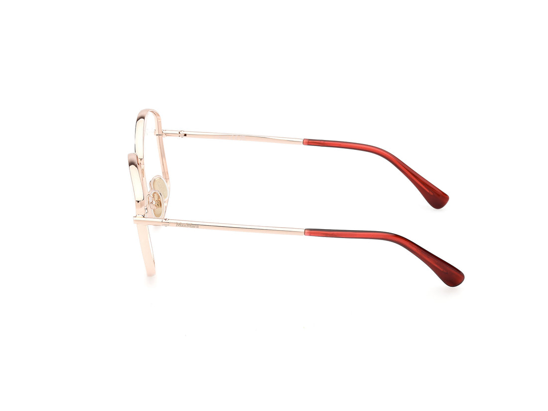 Gafas graduadas maxmara mm5146 028 dorado round femenino talla 56mm - Vista de detalle