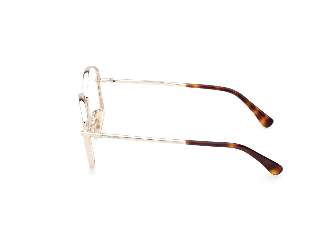 Gafas graduadas maxmara mm5146 032 dorado round femenino talla 56mm - Vista de detalle