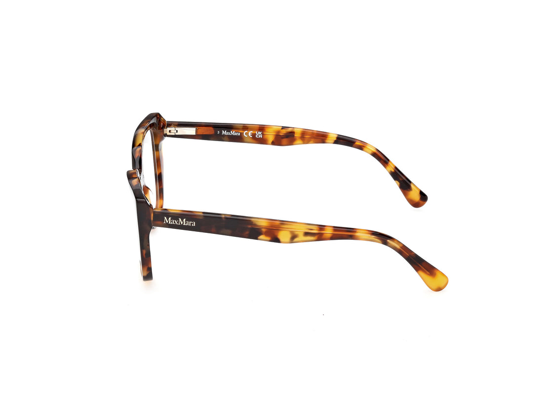Prescription glasses maxmara mm5212 052 havana round femenino size 53mm - Detailed view