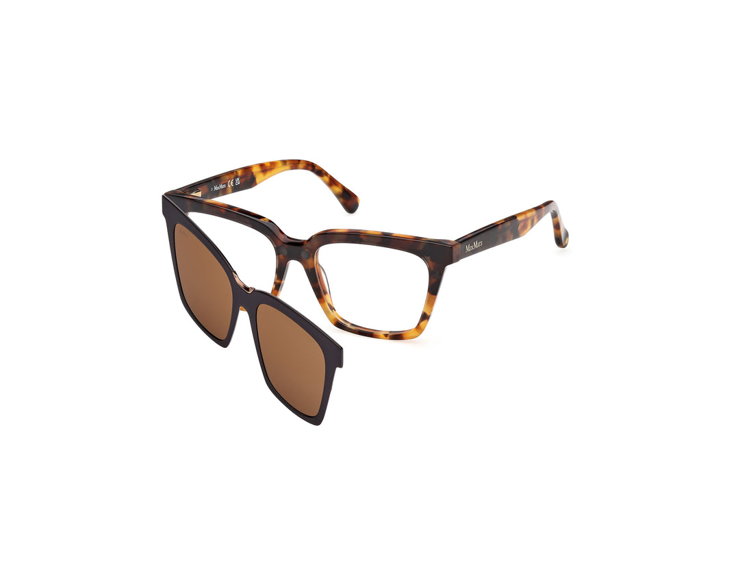 Prescription glasses maxmara mm5213 052 havana cat eye femenino size 52mm - Main view