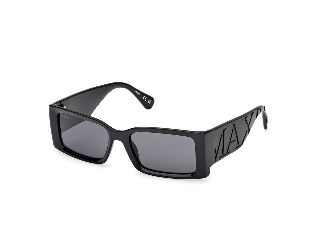 Solglasögon max &co mo0130 01a negro rectangular femenino storlek 54mm - Huvudvy