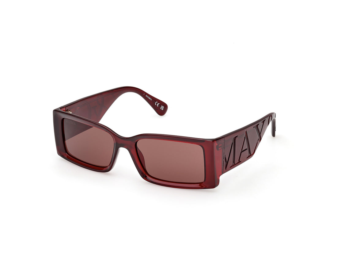 Solglasögon max &co mo0130 66e rojo rectangular femenino storlek 54mm - Huvudvy