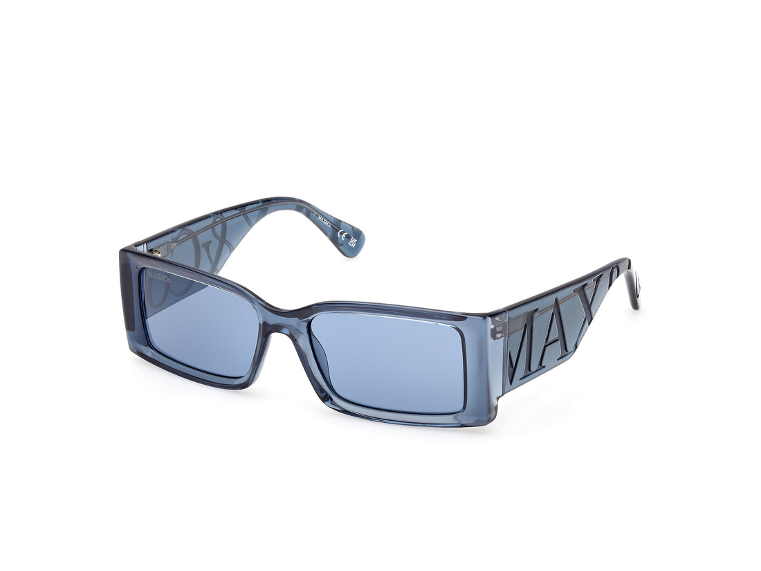 Solglasögon max &co mo0130 90v azul rectangular femenino storlek 54mm - Huvudvy