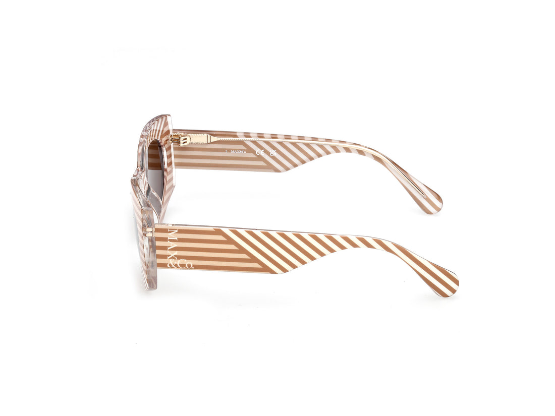 Solglasögon max &co mo0131 47e marron geometric femenino storlek 52mm - Detaljvy
