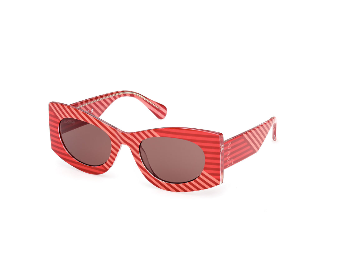 Solglasögon max &co mo0131 68e rojo geometric femenino storlek 49mm - Huvudvy