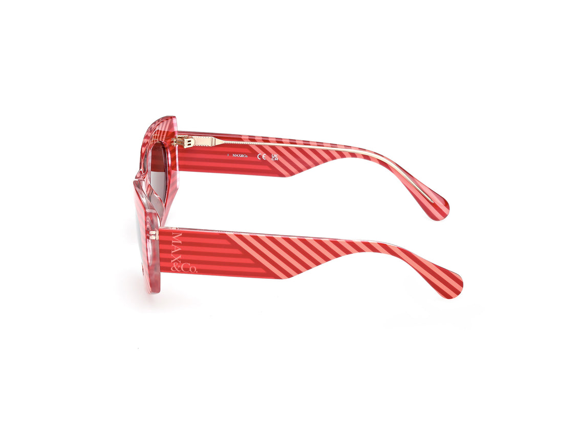 Solglasögon max &co mo0131 68e rojo geometric femenino storlek 52mm - Detaljvy