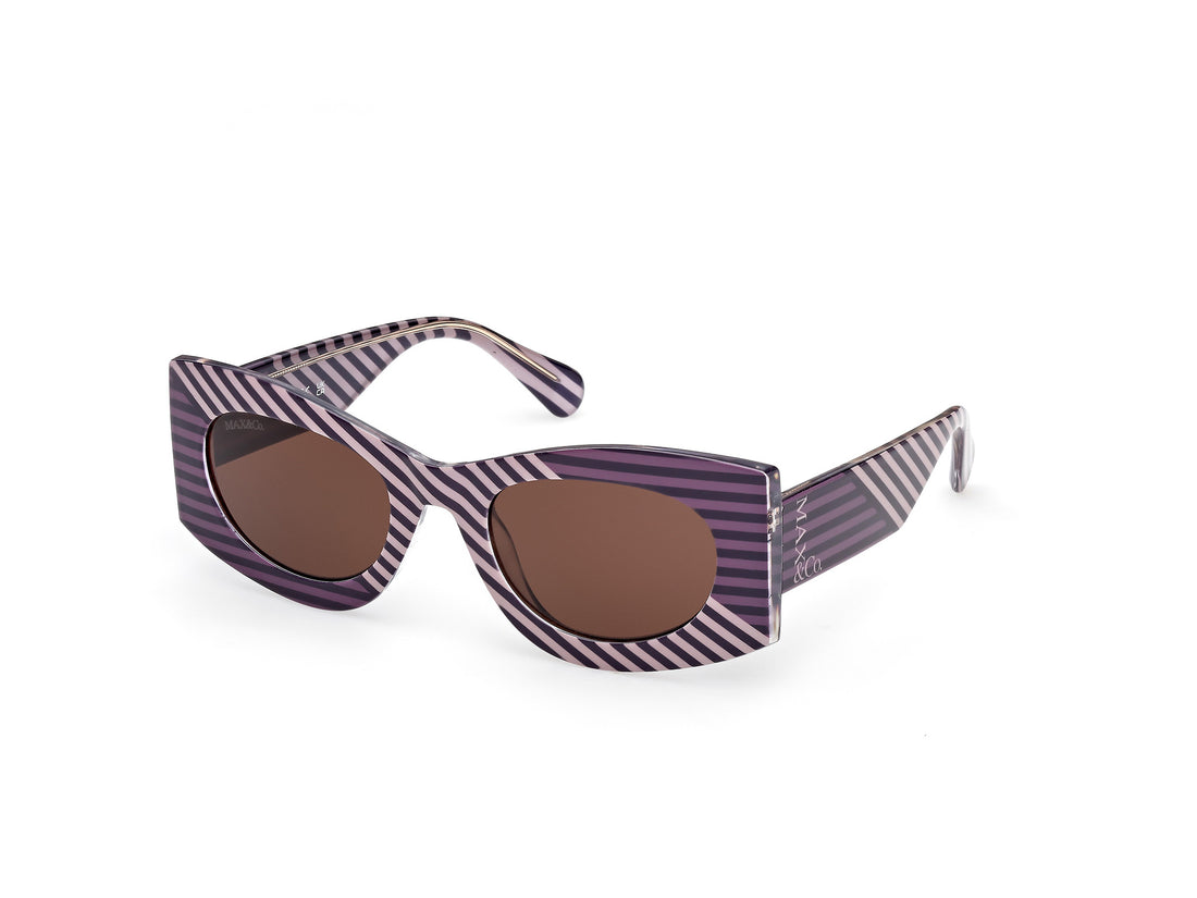 Solglasögon max &co mo0131 83e violeta geometric femenino storlek 52mm - Huvudvy