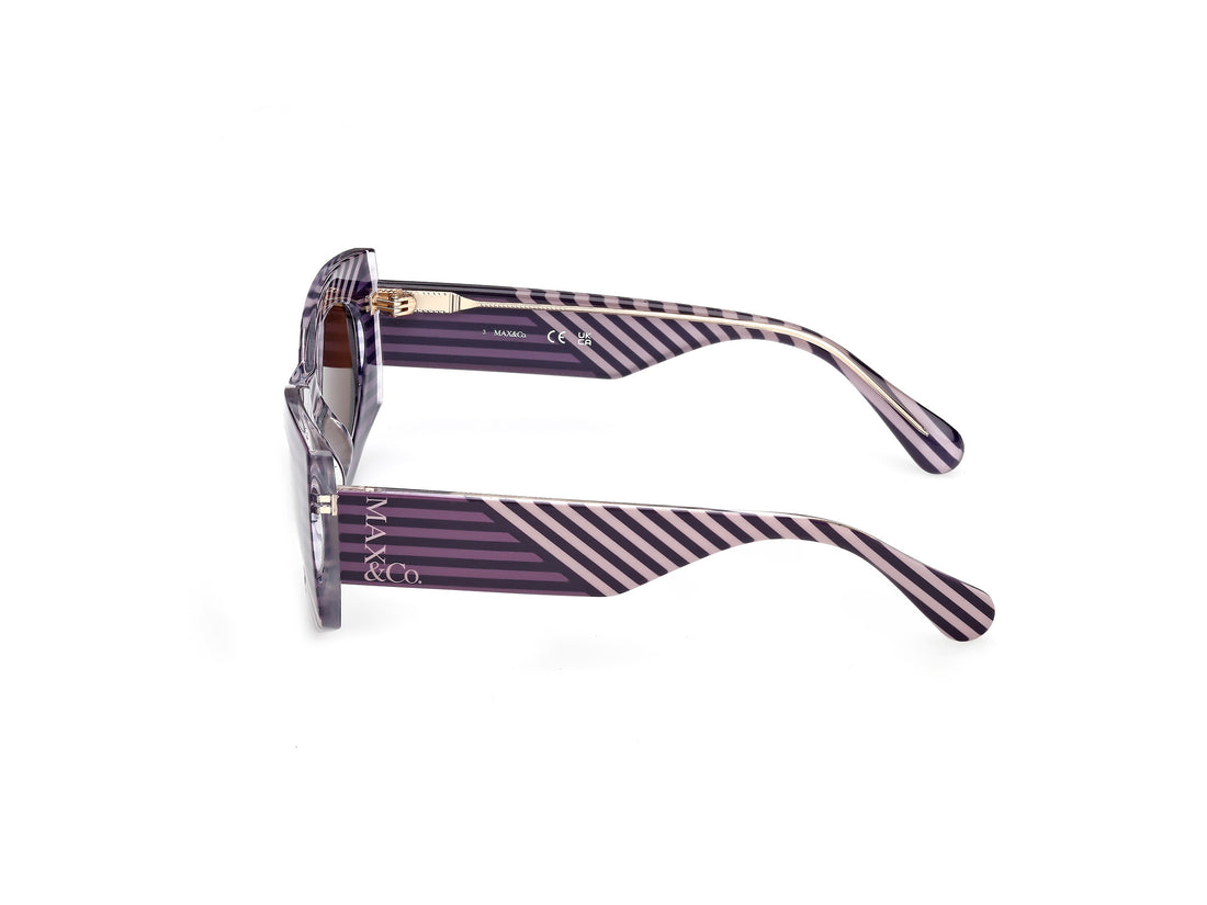 Solglasögon max &co mo0131 83e violeta geometric femenino storlek 52mm - Detaljvy