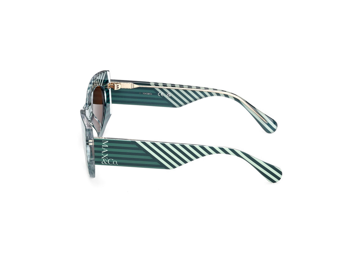 Solglasögon max &co mo0131 95e verde geometric femenino storlek 52mm - Detaljvy