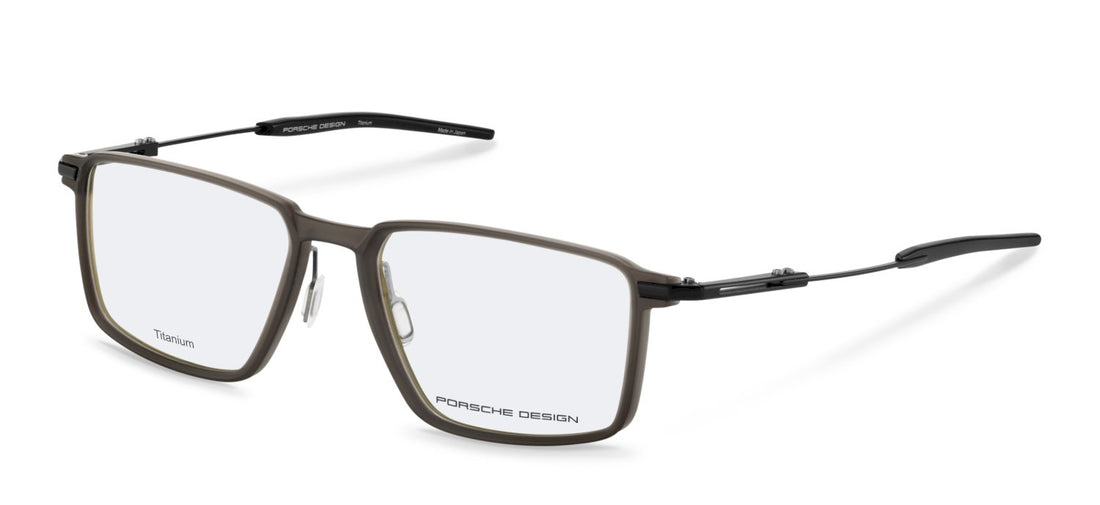 Óculos graduados porsche design p81006 b000 verde square masculino tamanho 55mm - Vista principal