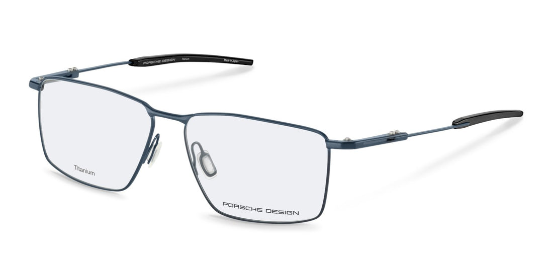 Óculos graduados porsche design p81007 c000 azul square masculino tamanho 56mm - Vista principal