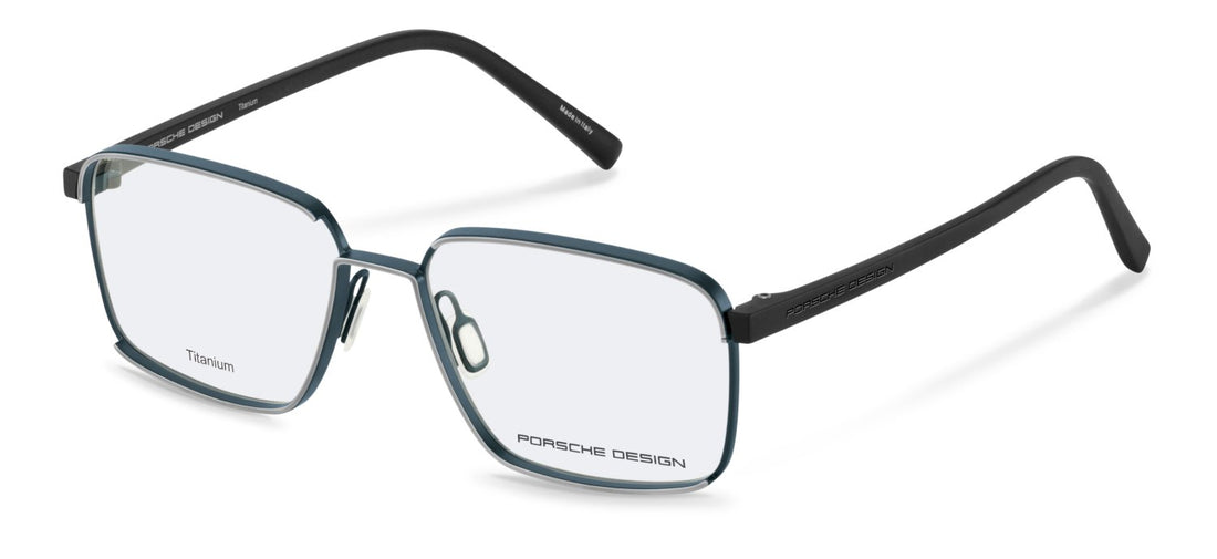 Óculos graduados porsche design p81008 d000 azul square masculino tamanho 55mm - Vista principal