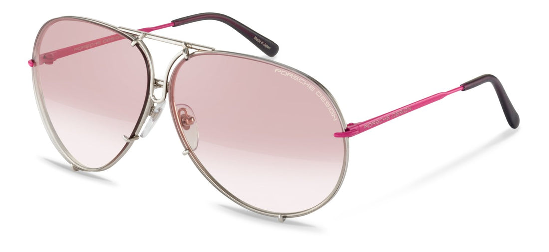 Occhiali da sole porsche design p8478 k157 plateado aviator unisex taglia 66mm - Vista principale