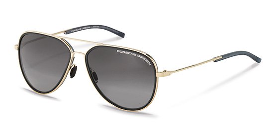 Sunglasses porsche design porsche p8691 b dorado aviator unisex size 60mm - Main view