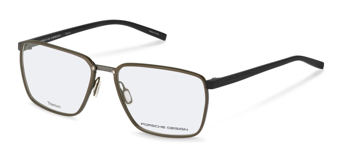Prescription glasses porsche design p8787 b000 verde square masculino size 57mm - Main view
