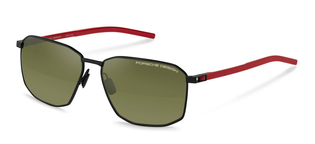 Óculos de sol porsche design p8989 a417 negro geometric masculino tamanho 61mm - Vista principal