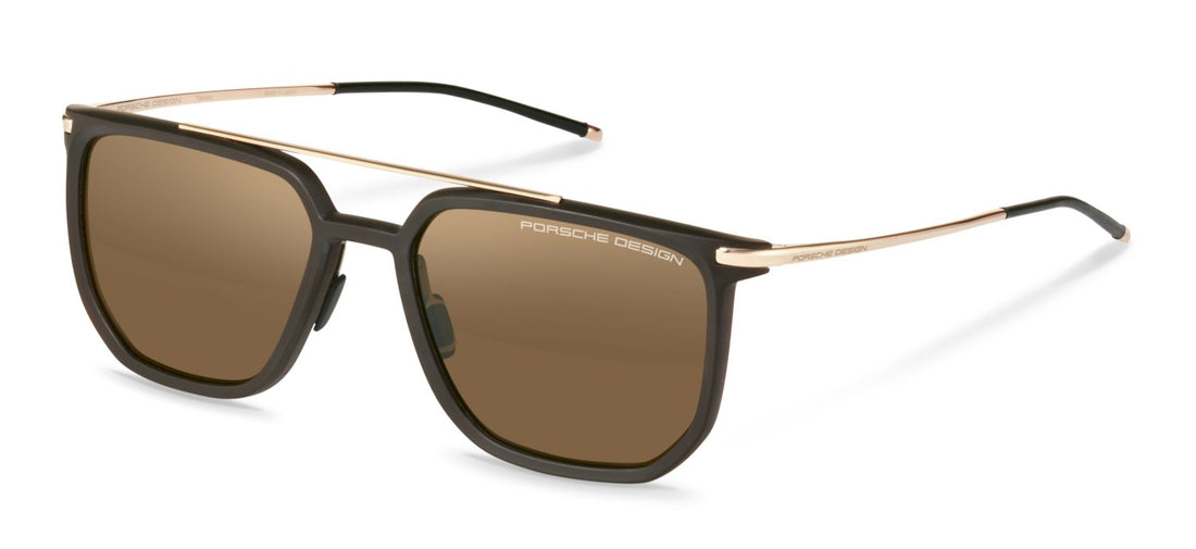 Óculos de sol porsche design p8992 c629 marron navigator masculino tamanho 56mm - Vista principal
