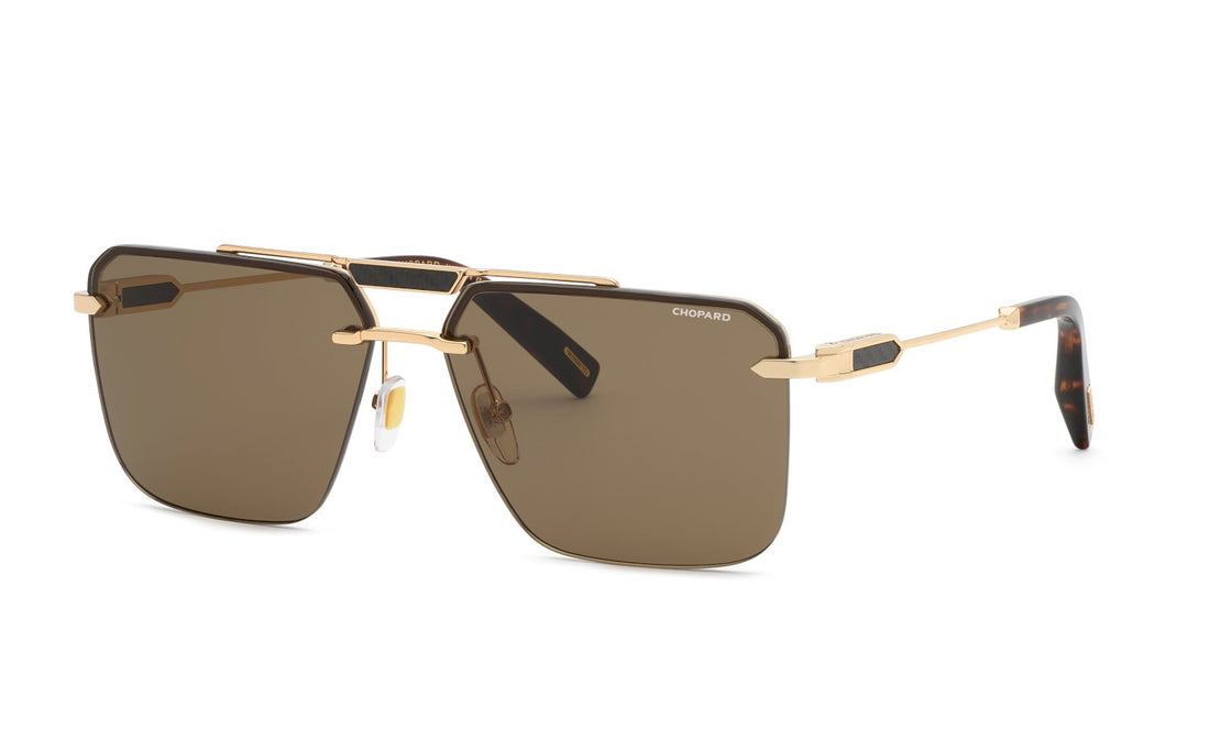 Gafas de sol chopard schm11 300k dorado geometric masculino talla 63mm - Vista principal