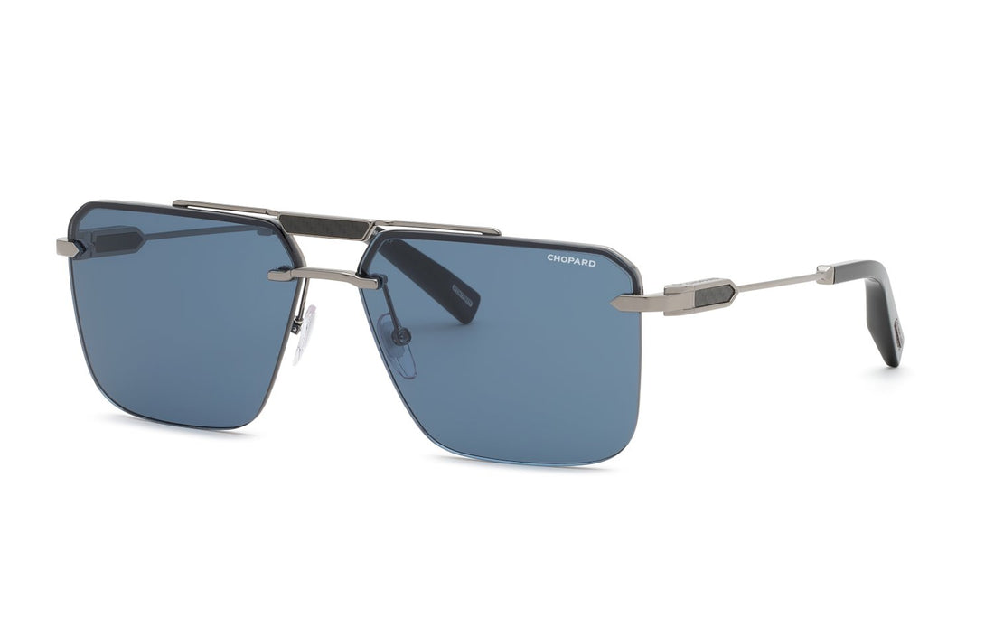 Gafas de sol chopard schm11 0509 plateado geometric masculino talla 63mm - Vista principal