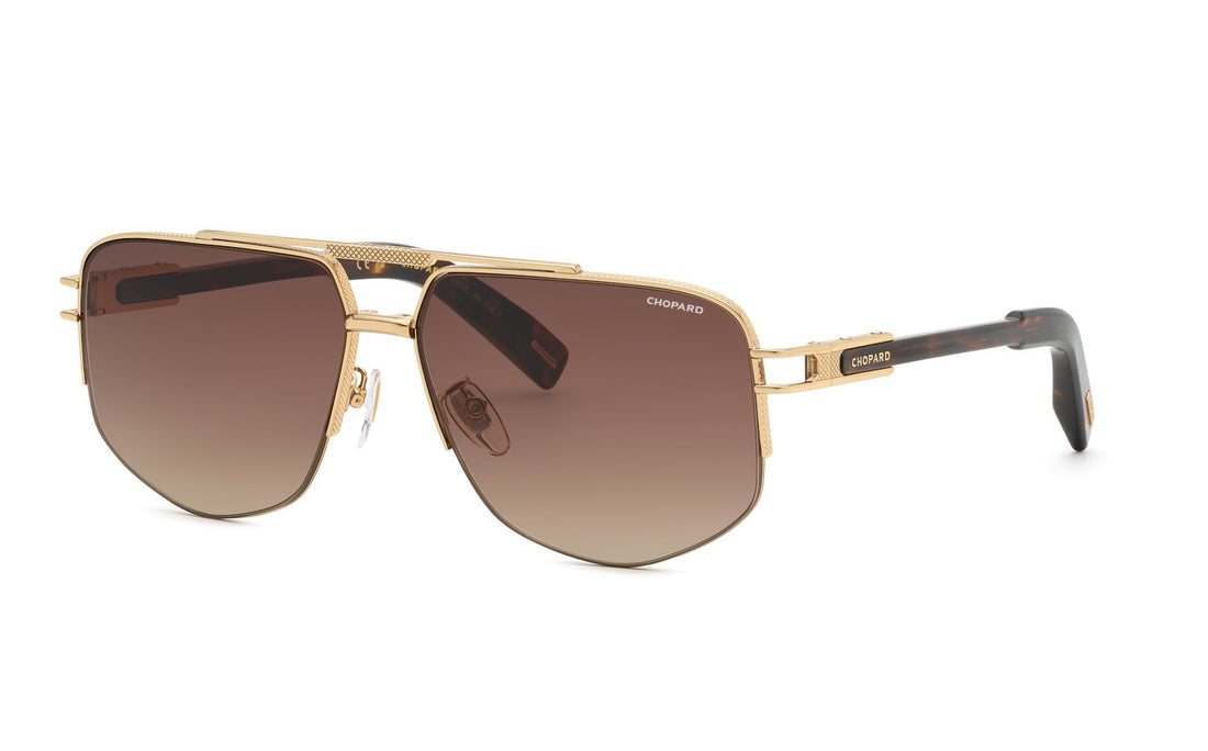 Gafas de sol chopard schm12 300k dorado geometric masculino talla 62mm - Vista principal
