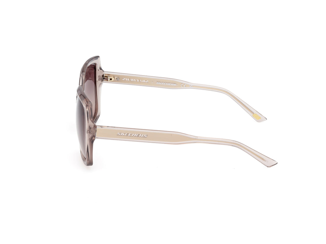 Occhiali da sole skechers se00034 57h beige square femenino taglia 56mm - Vista dettagliata