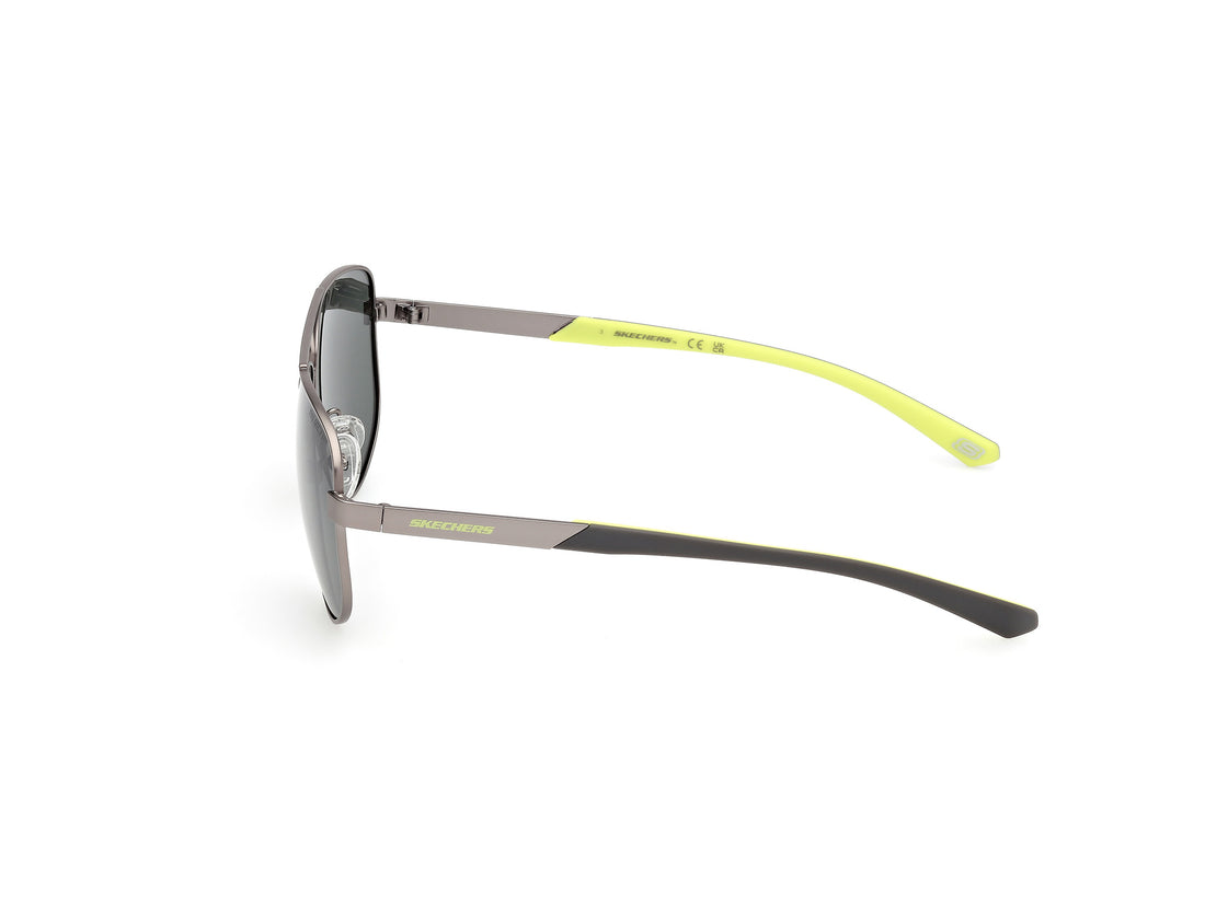 Occhiali da sole skechers se00038 09r plateado pilot masculino taglia 58mm - Vista dettagliata