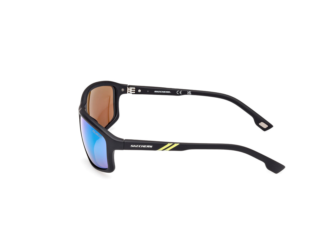 Sonnenbrillen skechers se6130 02r negro rectangular masculino größe 62mm - Detailansicht