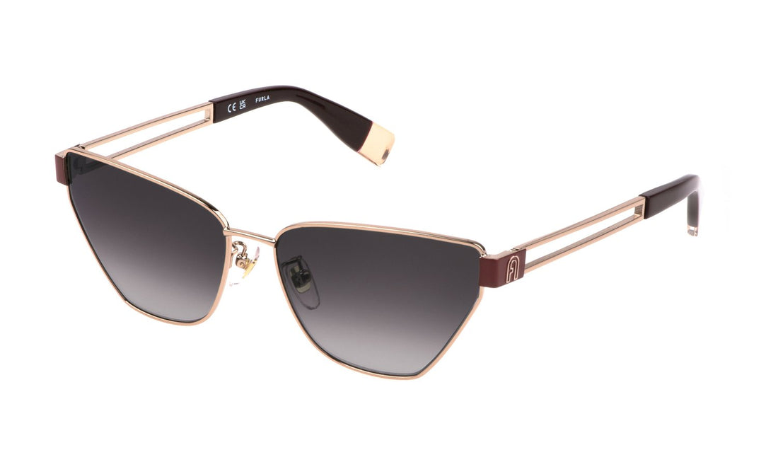 Solglasögon furla sfu717 08fc femenino storlek 60mm - Huvudvy
