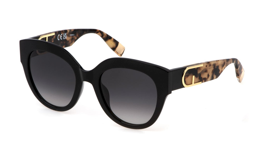 Solglasögon furla sfu813v 700y negro square femenino storlek 53mm - Huvudvy