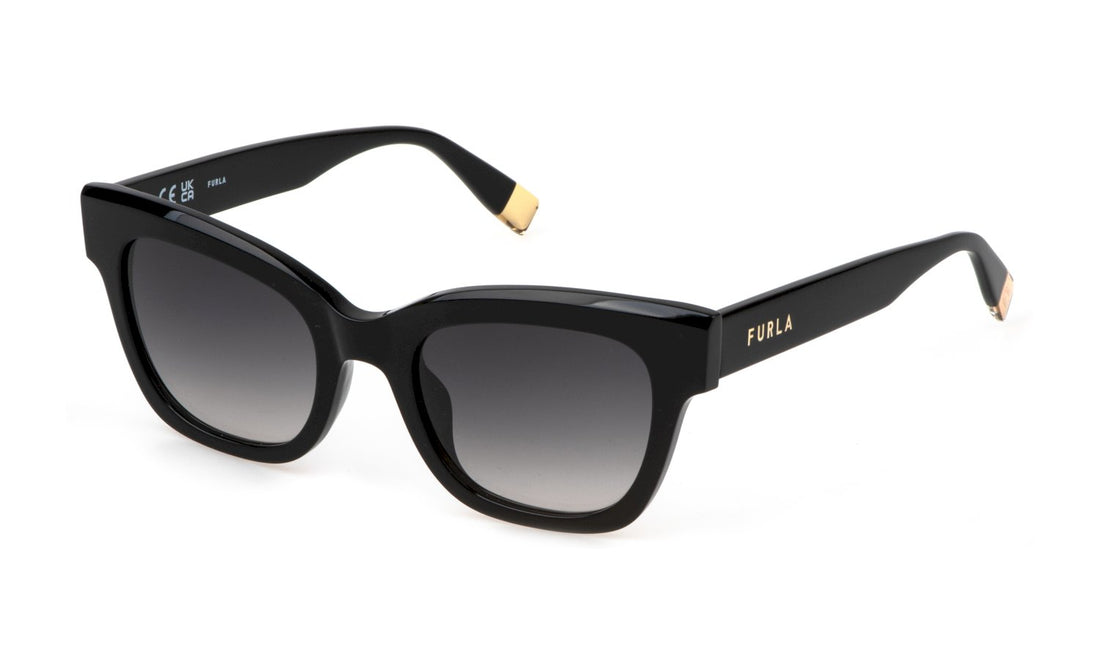Solglasögon furla sfu814 0700 negro square femenino storlek 52mm - Huvudvy