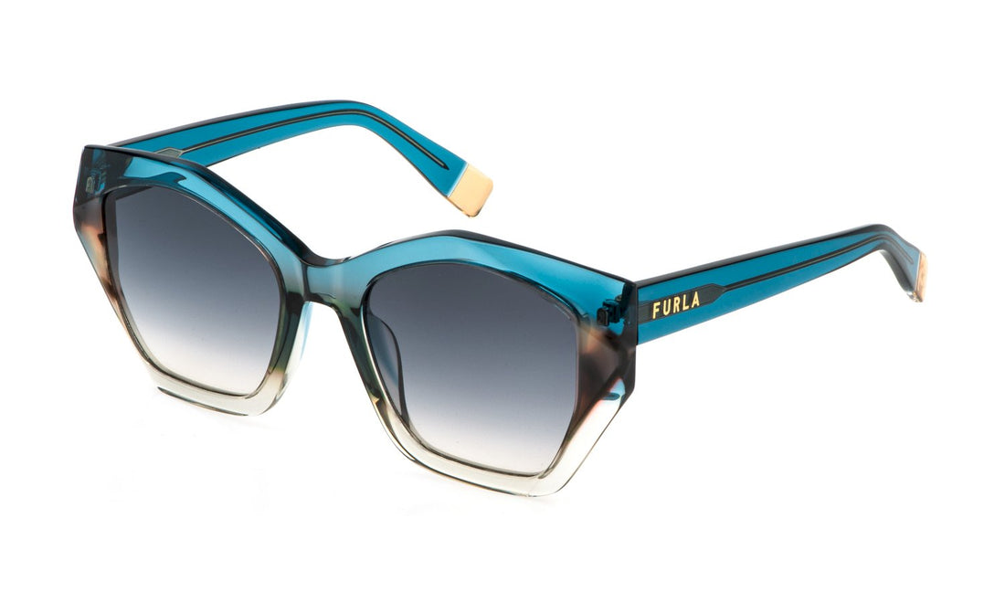 Lunettes de soleil furla sfu885v 0blv azul geometric femenino taille 54mm - Vue principale