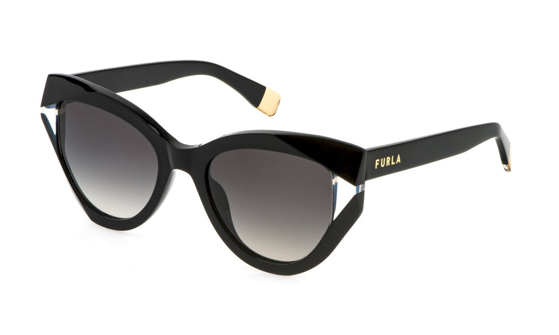 Solglasögon furla sfu886v 700y negro geometric femenino storlek 54mm - Huvudvy